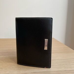 S.T. Dupont Black Perforated Leather Wallet